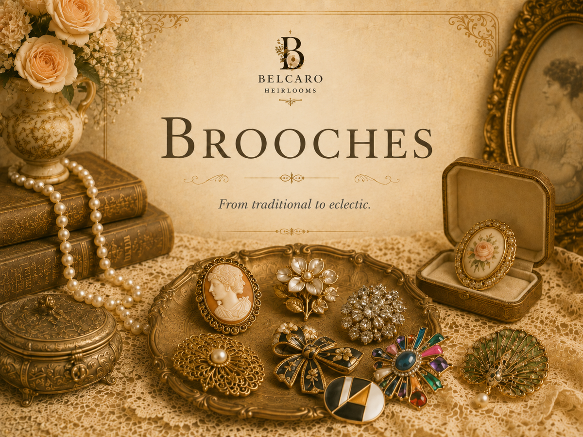 Brooches - From traditional to eclectic.