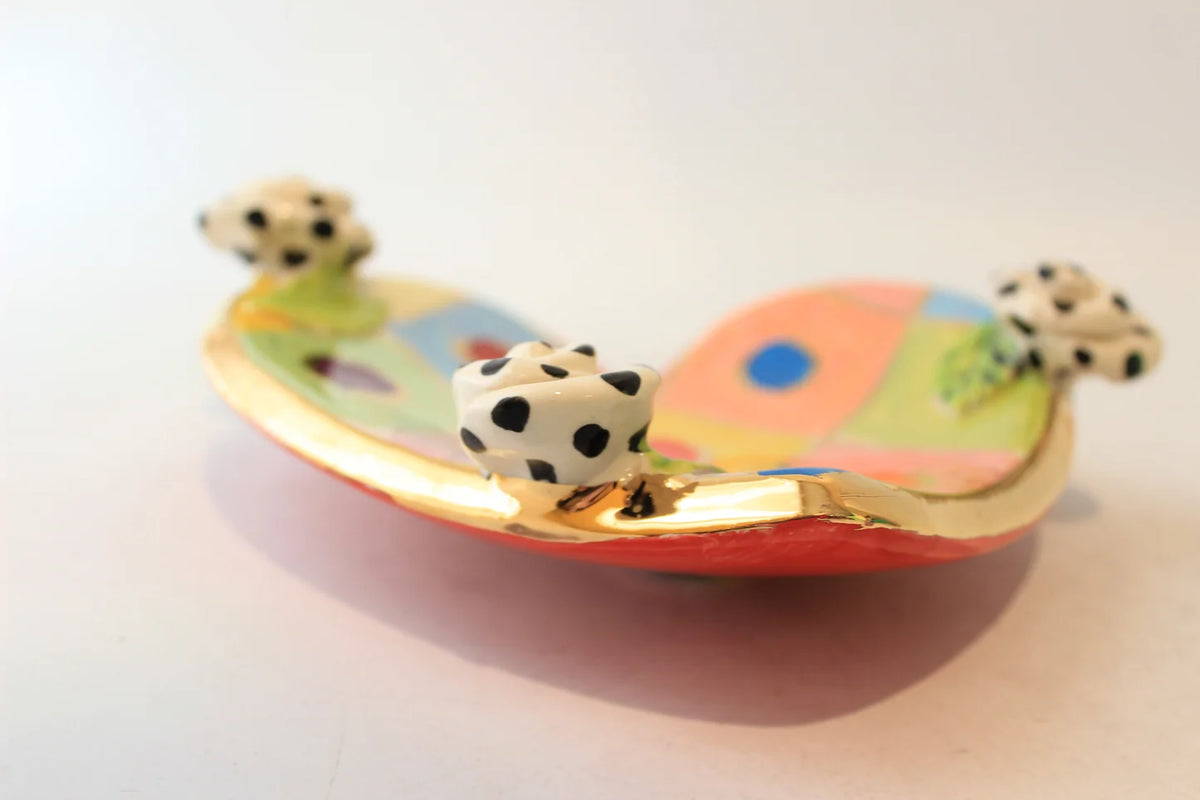 Rose Studded Heart Soap Dish Diamonds