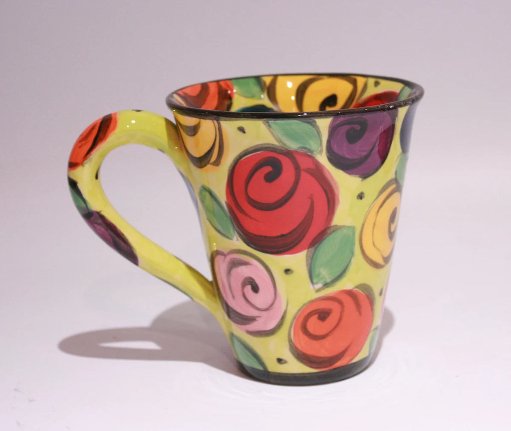 New Shape Large Mug Rosebush Green