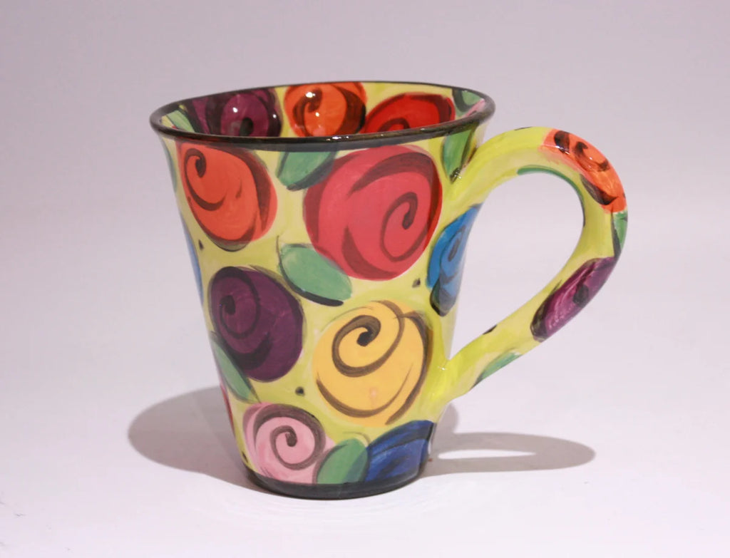 New Shape Large Mug Rosebush Green