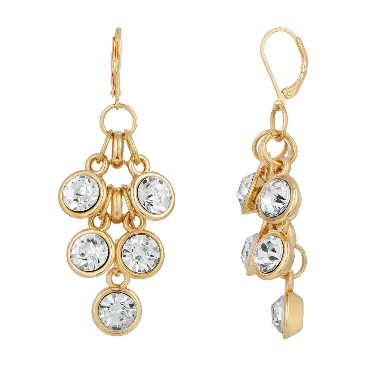 Crystal Cluster Dangle Earrings