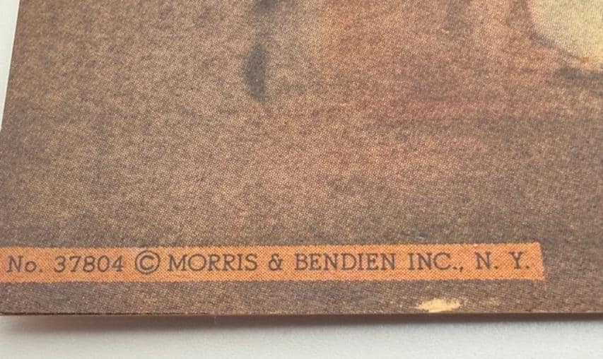 Vintage Paris Scene Lithograph: Title "Tea Time" Morris & Bendien NY