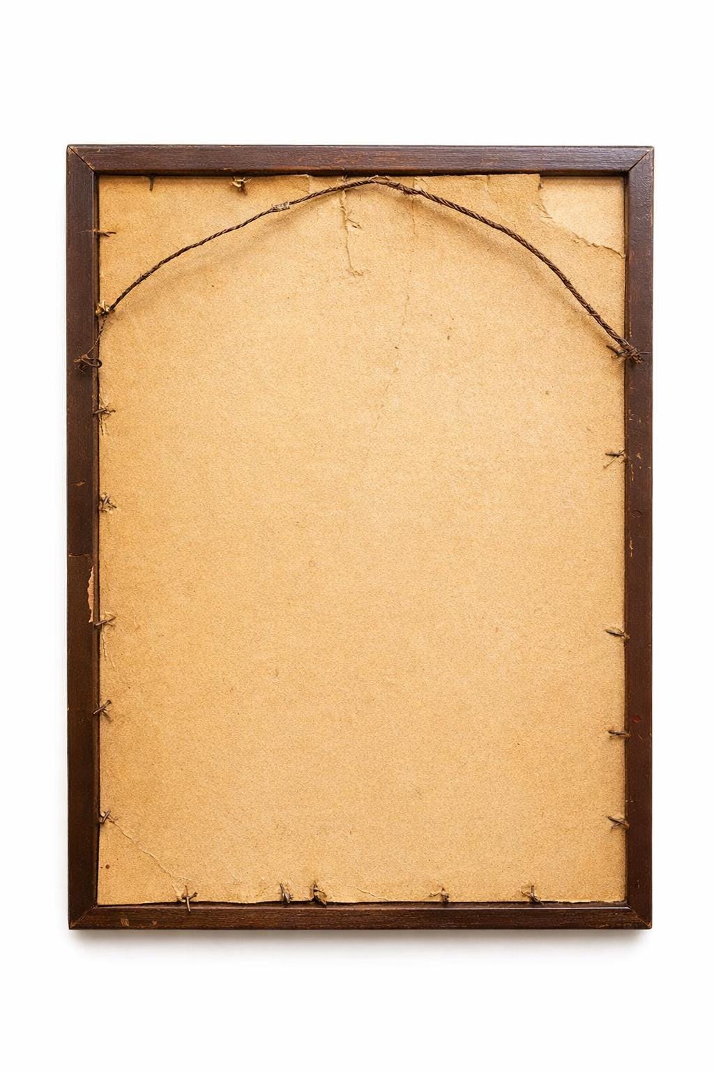 Victorian Era Ladies Artwork in Carved Wooden Frame  Vintage Wall Lithograph