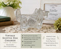 Vintage Scottie Dog Creamer  Clear Pressed Glass Post Cereal Giveaway L.E. Smith Style