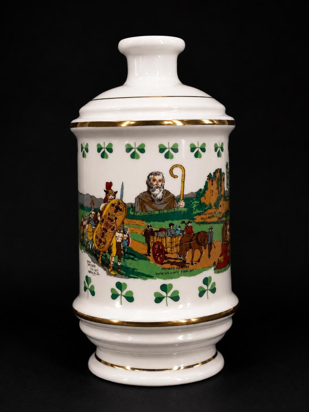 1971 Stitzel Weller Old Fitzgerald Erin Go Bragh Irish Porcelain Decanter