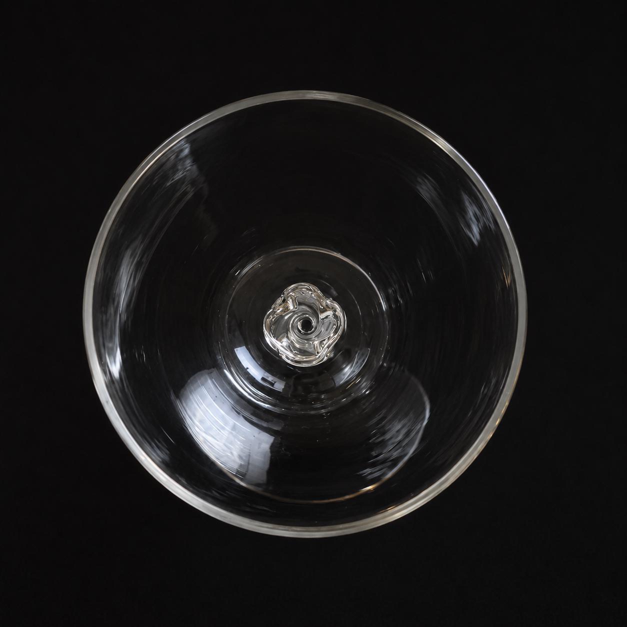 Vintage clear twisted-stem goblet, possibly early-to-mid 20th century, from family estate