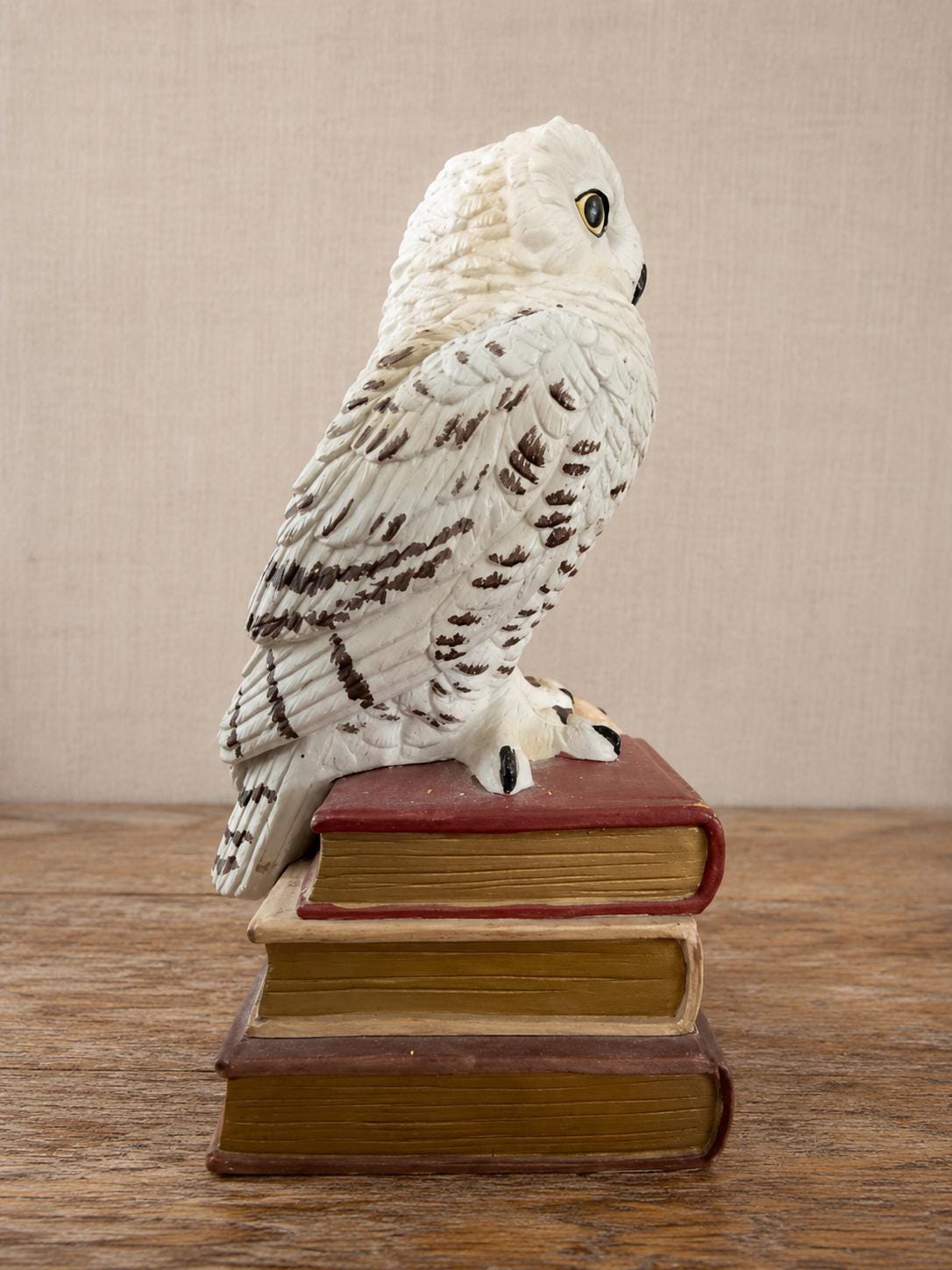 Vintage 1979 Ezra Brooks Porcelain Owl Book Decanter  Heritage China Hand Decorated
