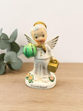 Vintage Napco August Angel Figurine 1956 Japan Birthday Angel A1924 As Is