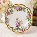 Haviland Limoges Antique Plate Floral Roses Gold Gilt Edge Chas Mayer Indianapolis France Porcelain 1895-1915