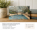Vintage Crystal Garden Swimming Pool Victoria B.C. Canada Linen Postcard
