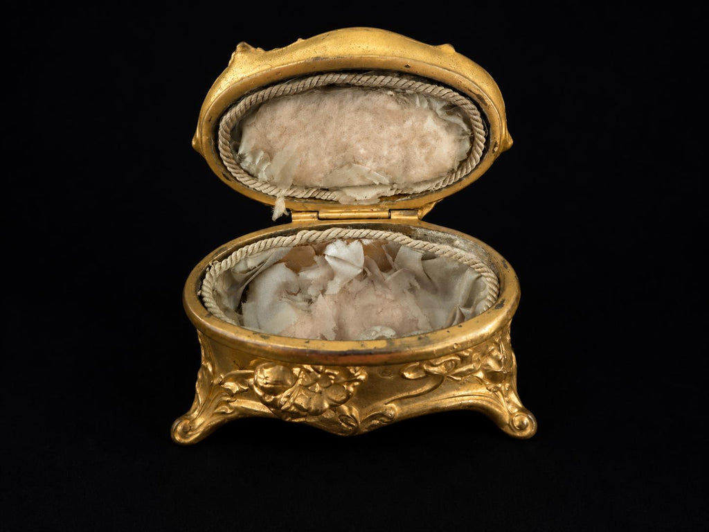 Antique Weidlich Brothers OrmoluStyle Jewelry Casket  WB 346  Early 1900s with Ormolu Finish