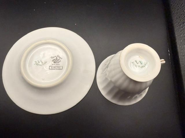 Vista Alegre Carlina Cup and Saucer | Porcelain Botanical Floral Tea Set, Portugal