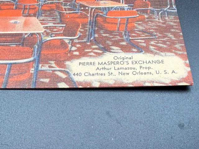 Postcard  Pierre Masperos Exchange, New Orleans, French Quarter