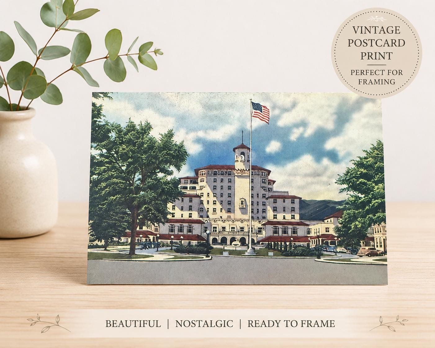Arlington Hotel Hot Springs AR Postcard  1947 Linen Print