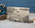 Vintage Canoe Cove B.C. Postcard  Real Photo by Halkett  Sidney British Columbia Harbor Scene
