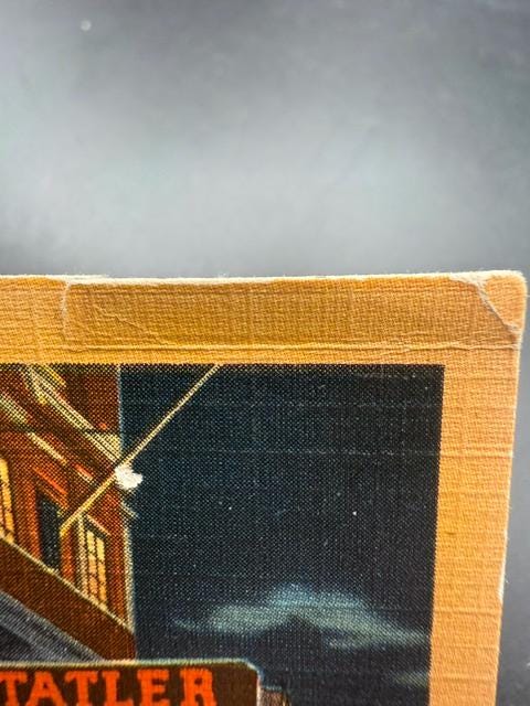 Vintage Hotel Statler Cleveland Ohio Postcard  Linen Night View Entrance Unposted