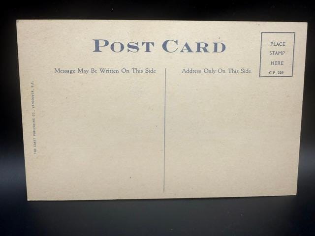 Vintage Crystal Garden Swimming Pool Victoria B.C. Canada Linen Postcard