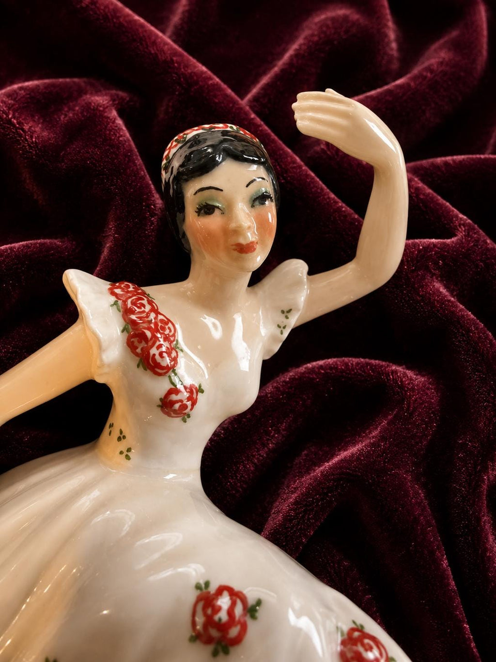 Vintage Ceramic Arts Studio Ballerina Wall Plaques Pair Arabesque Attitude Kitch ceramics