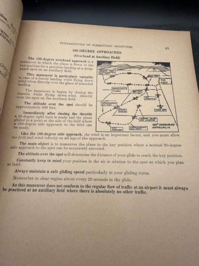 1943 Aviation Flight Training Manual  Fundamentals of Elementary Flight Maneuvers CAA Bulletin No. 32