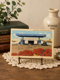1940s Bankhead Tunnel Mobile Alabama Linen Postcard