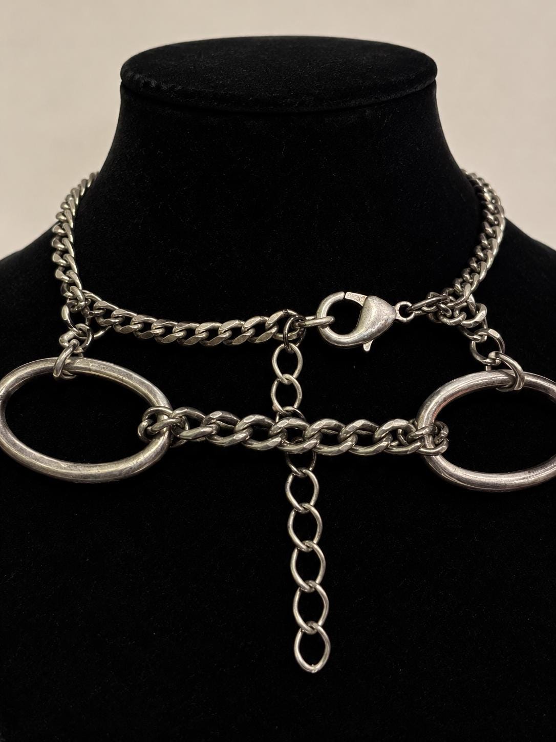 Silver Tone Oval Link Chain Necklace, 43 Inch Costume Jewelry