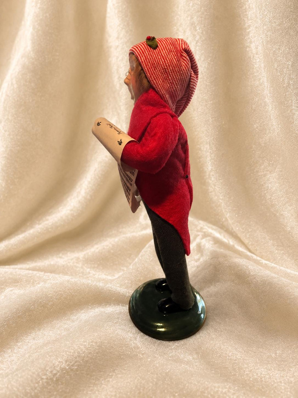 Byers Choice Caroler Traditional Boy Christmas Figurine with Sheet Music 10 Inch
