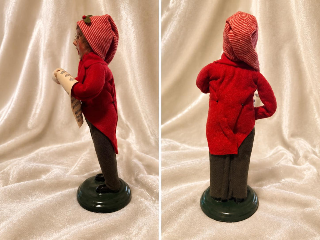 Byers Choice Caroler Traditional Boy Christmas Figurine with Sheet Music 10 Inch