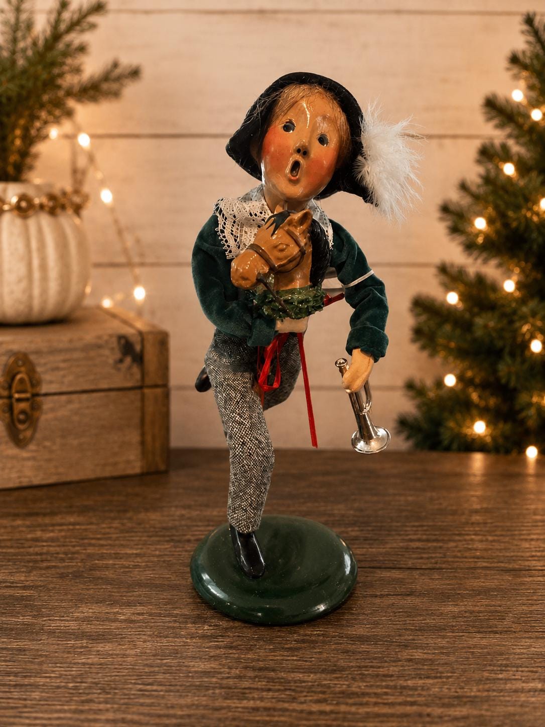 Byers Choice Fritz Caroler Figurine, 1994 First Edition Nutcracker Series, Signed