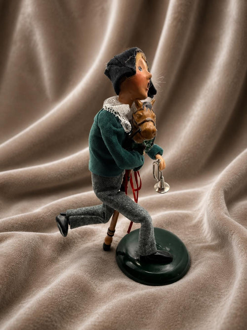 Byers Choice Fritz Caroler Figurine, 1994 First Edition Nutcracker Series, Signed