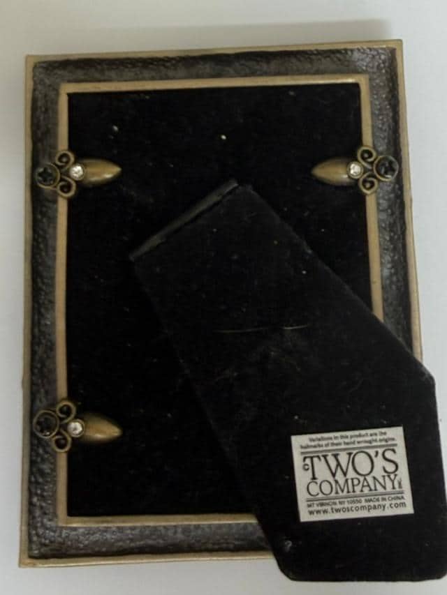 Dahlia Austrian Crystal Floral Frame 2.5x3.5 Photo 3.5x4.5 Overall