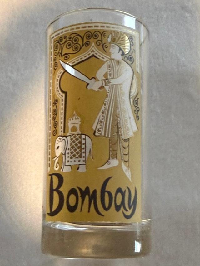 Vintage Libbey International Cities Glasses Set Rome Athens London Bombay