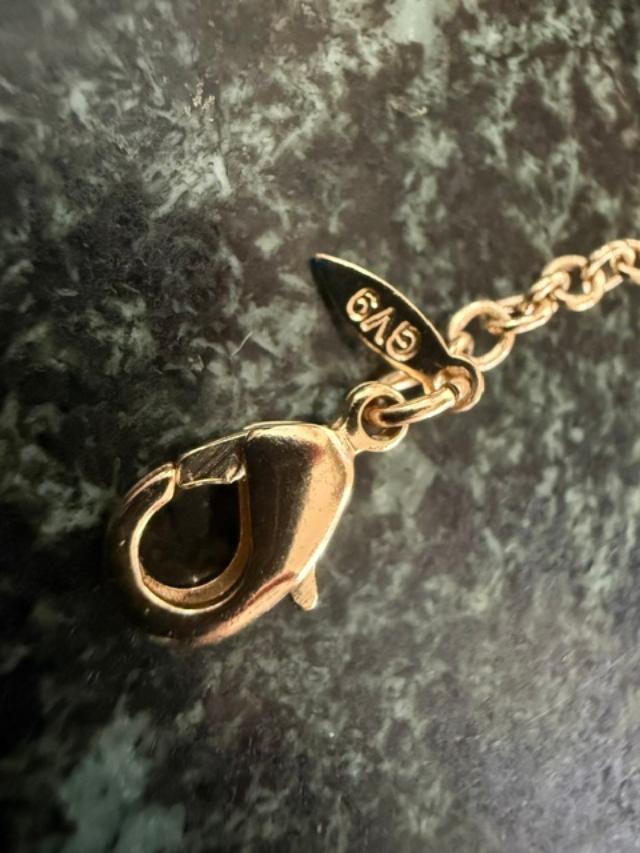 Vintage Givenchy GV9 GoldTone Leaf Necklace & Bracelet Set  1990s Designer Jewelry