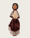 Vintage Byers Choice 2002 Limited Edition Woman Caroler Fur Muff 34/100