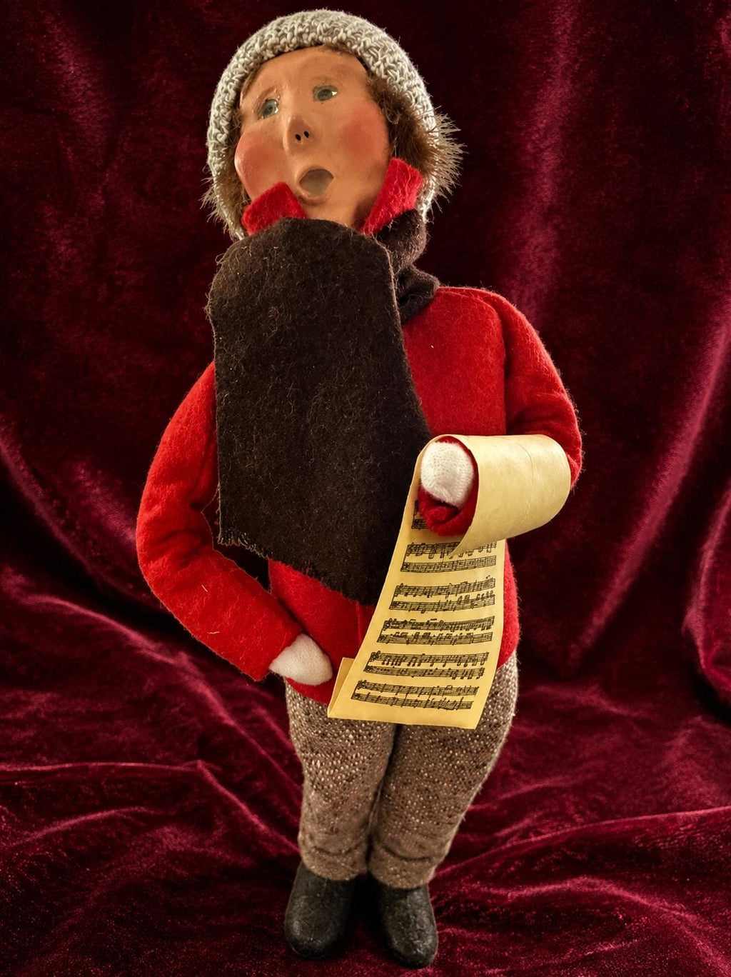 Byers' Choice Ltd. Limited Edition 76/100 Traditional Adult Male Caroler 13" Signed