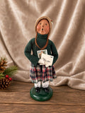 Byers Choice Girl With Postcard Caroler 2002 Limited Edition 2/100