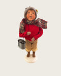 Byers Choice  Boy Caroler with Coal Bucket Christmas Figurine