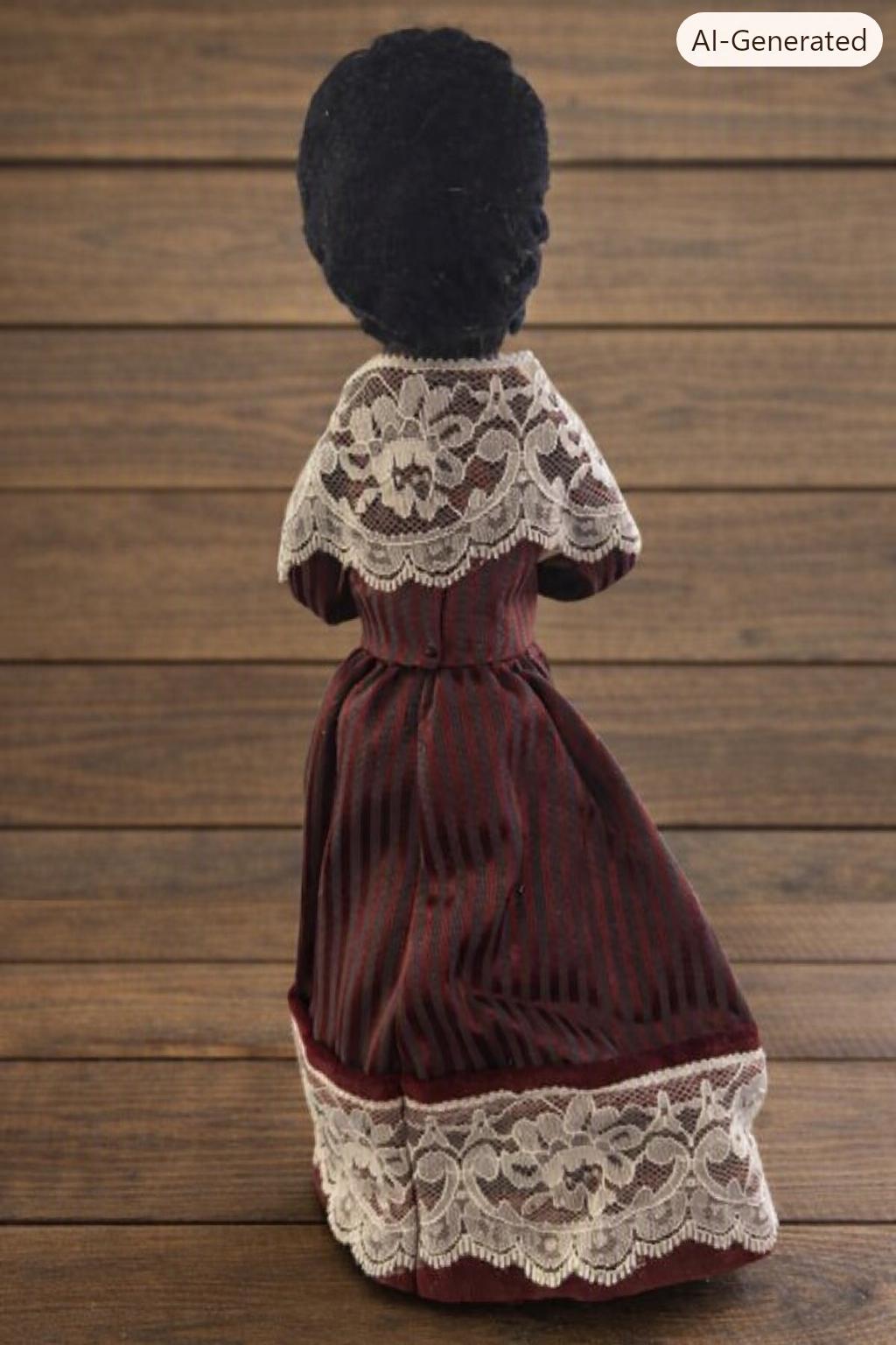 Vintage Byers Choice 2002 Limited Edition Woman Caroler Fur Muff 34/100