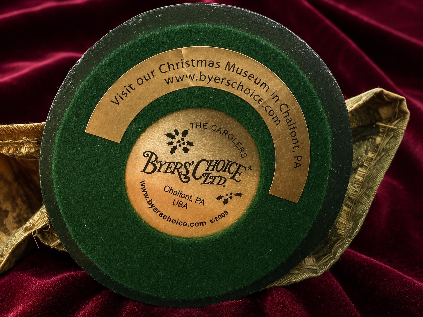 Byers Choice Two Turtle Doves Woman Caroler 12 Days Christmas