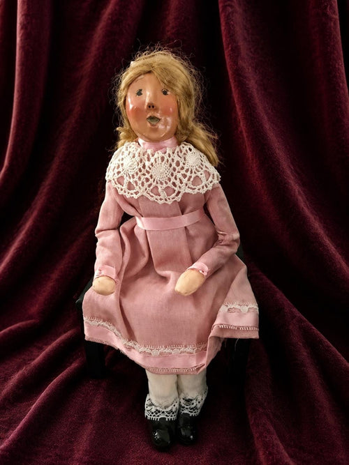 1995 Byers Choice Louise Nutcracker First Edition Caroler With Piano and Bench