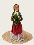 2005 Byers Choice Woman With Wreath Caroler Limited Edition 2/100