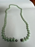 23-inch pale mint green faux pearl necklace f