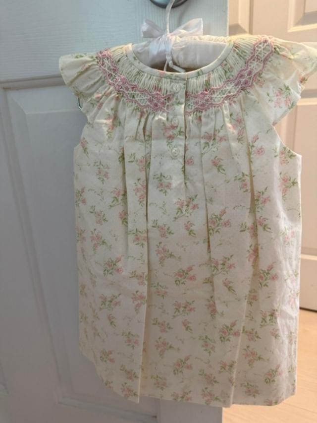NWT Ralph Lauren Baby Collection Floral Smocked Dress Bloomers 12M