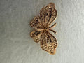 New Never Worn Gold Tone Textured Butterfly Brooch Pin Approx 1.5 Inch