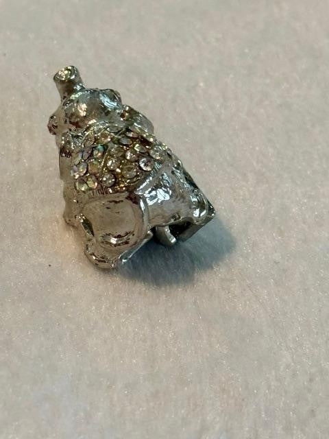 Women Rhinestone Good Luck Elephant Stretch Band Fashion Dressy Casual Ring