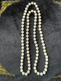 29 inch continues strand faux Pearl Necklace-Individually knottted.