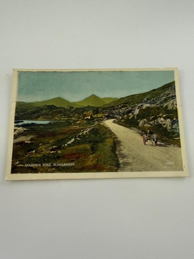 Vintage Mountain Road Glengarriff Ireland Valentine’s Postcard Unused