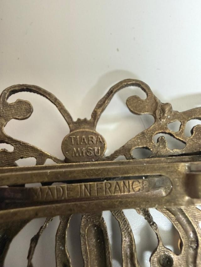 Tiara Misu butterfly hair barrette, Made in France