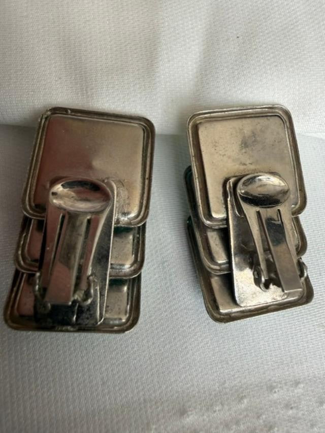 Unbranded vintage 1980s–1990s geometric statement earrings