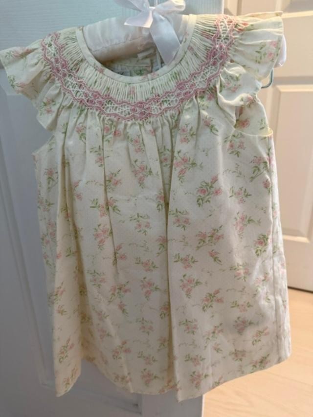 NWT Ralph Lauren Baby Collection Floral Smocked Dress Bloomers 12M