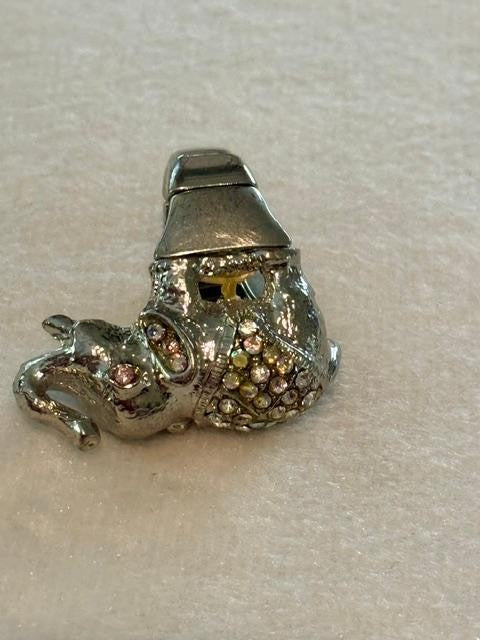 Women Rhinestone Good Luck Elephant Stretch Band Fashion Dressy Casual Ring